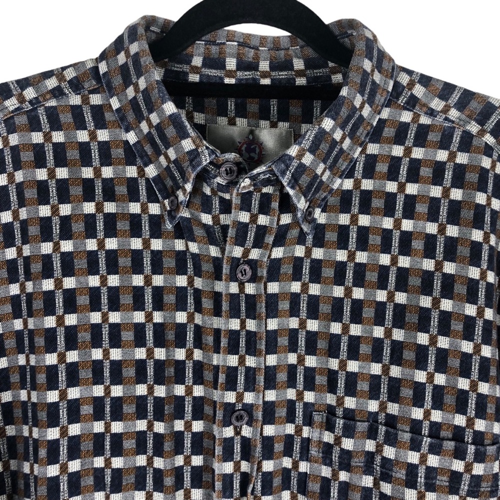 Vintage The‎ Territory Ahead XXL Button Up Shirt Plaid Heavyweight 80s 90s Retro - Picture 4 of 11